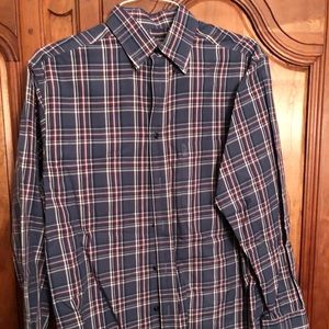 Classic plaid button down shirt